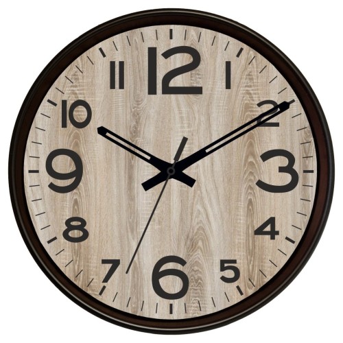 Czarny zegar z tarczą rustykalną