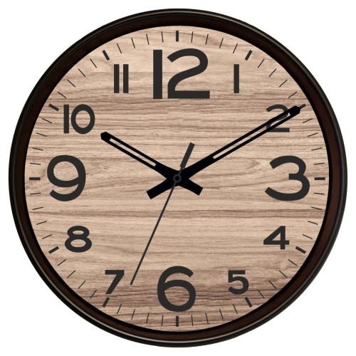 Czarny zegar z tarczą terra