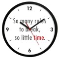 czarny zegar rules to break
