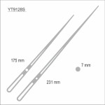 Komplet wskazówek zegarowych srebrne/9128