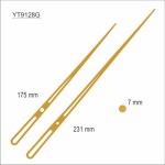 Komplet wskazówek zegarowych złote/9128