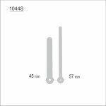 Wskazówki zegarowe pałki srebrne /W1044