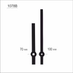 Wskazówki zegarowe czarne długie /W69B