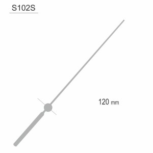 Wskazówka sekundnika długa srebrna /S102S