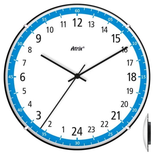 Zegar convex 24 godzinny.