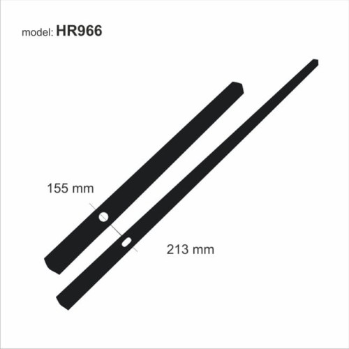 duże czarne wskazówki