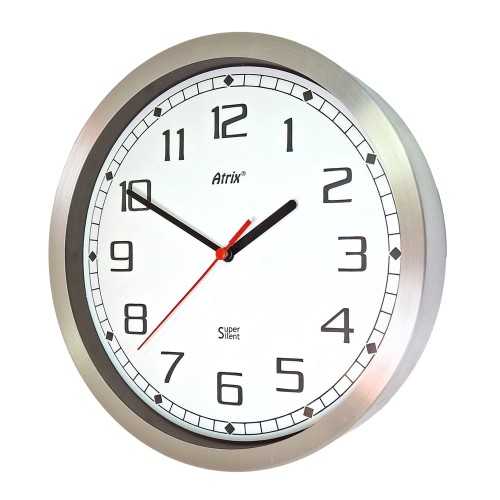 Bezgłośny zegar aluminiowy