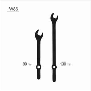 Wskazówki zegarowe klucze W86/130mm