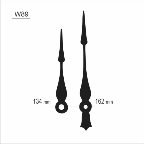 Długie wskazówki ozdobne