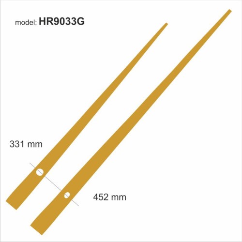 super długie złote wskazówki