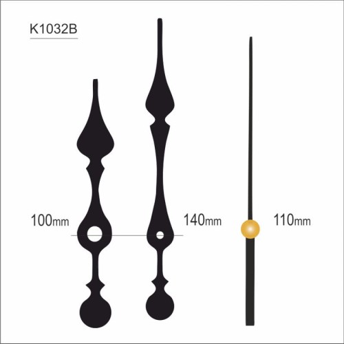 komplet czarnych wskazówek