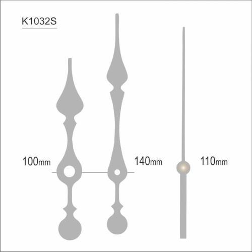 komplet srebrnych wskazówek