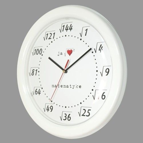 Zegar pierwiastek z białą ramką