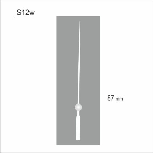 sekundnik w kolorze białym
