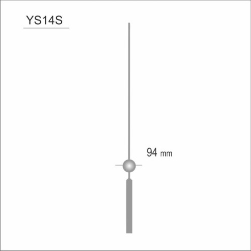 Sekundnik YT w kolorze srebrnym