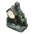 ceramiczny zegar kominkowy średni domek 