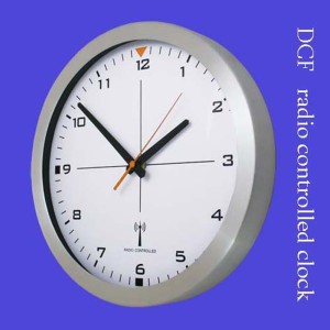 Zegar aluminiowy sterowany radiowo #1