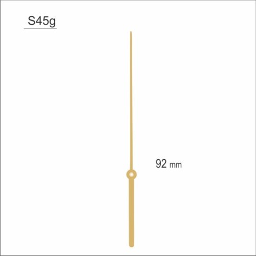 złota wskazówka sekundnika