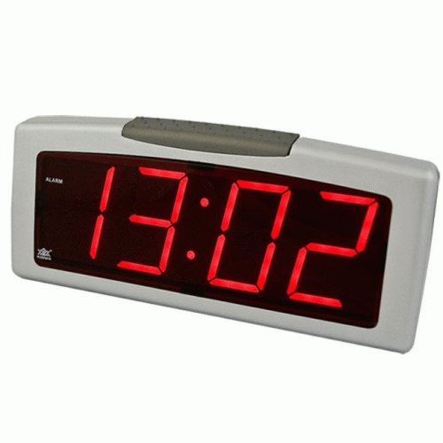 duży budzik LED