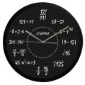 Zegar matematyk z czarną ramką