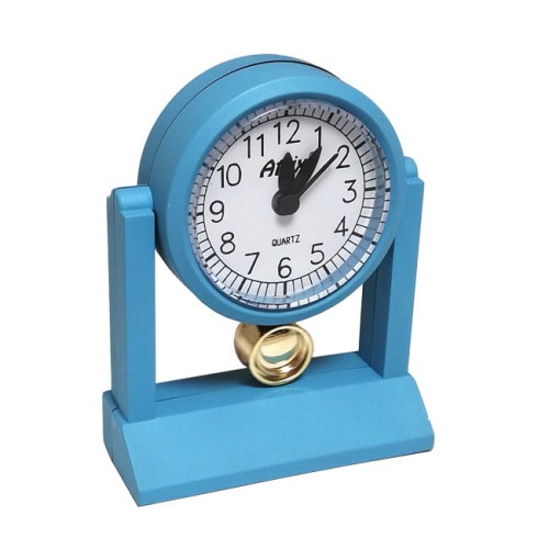 mini zegar z wahadełkiem/niebieski
