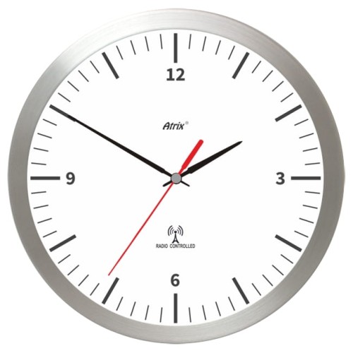 zegar aluminiowy radio controlled