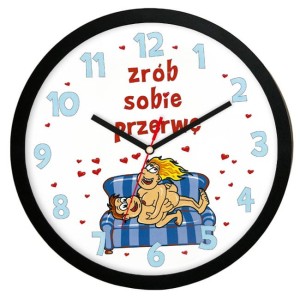Zegar naścienny solid zrób sobie przerwę