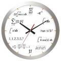 zegar matematyczny z aluminiową ramką