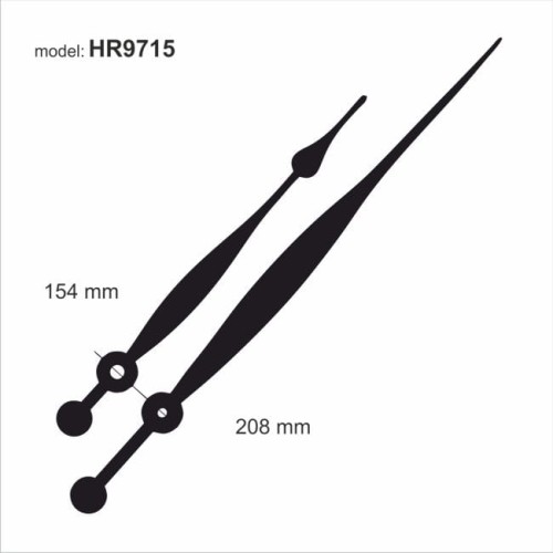 wskazówki gigant czarne