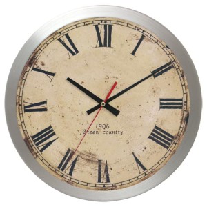 Zegar aluminiowy thin ROMAN #2