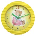 zegar ścienny miś żółty