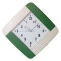 Zegar z zieloną ramką