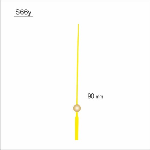 sekundnik w kolorze żółtym