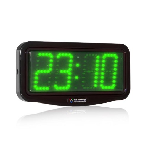 zegar LED zielone diody
