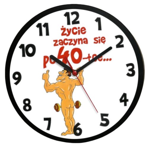 Zegar srebrny dla czterdziestolatka