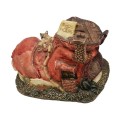 ceramiczny zegar kominkowy but tył