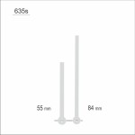 Wskazówki zegarowe srebrne /W62A