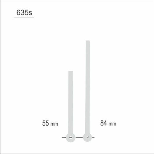 wskazówki do zegara srebrne