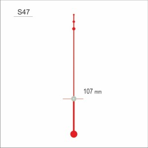 Wskazówka sekundnika czerwone kropki /S34