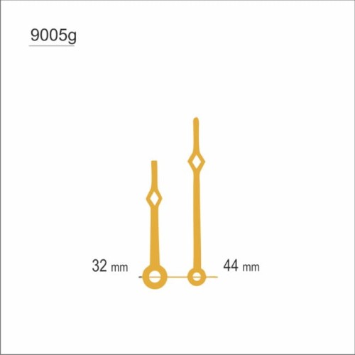 złote wskazówki zegarowe