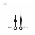 Wskazówki zegarowe czarne /W3