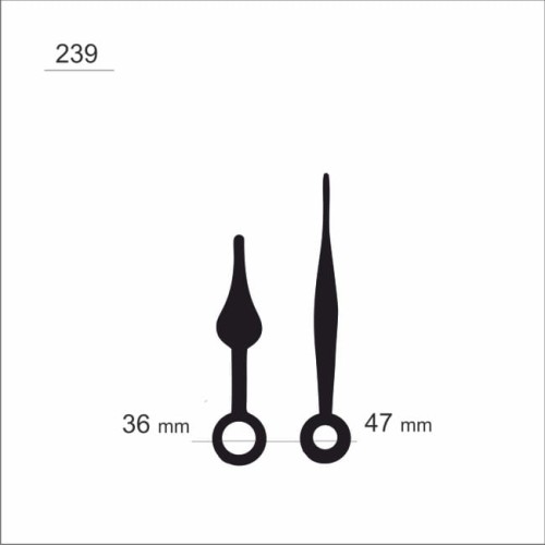 komplet wskazówek zegarowych