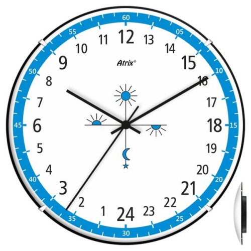 Zegar convex 24 godzinny