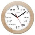 matematyk  zegar drewniany jesion