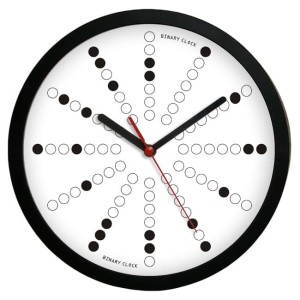 Zegar ścienny z tarczą binarną #3