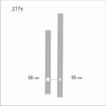 Wskazówki zegarowe srebrny solid /W46