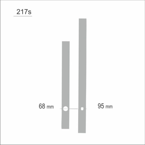 solidne wskazówki w kolorze srebrnym