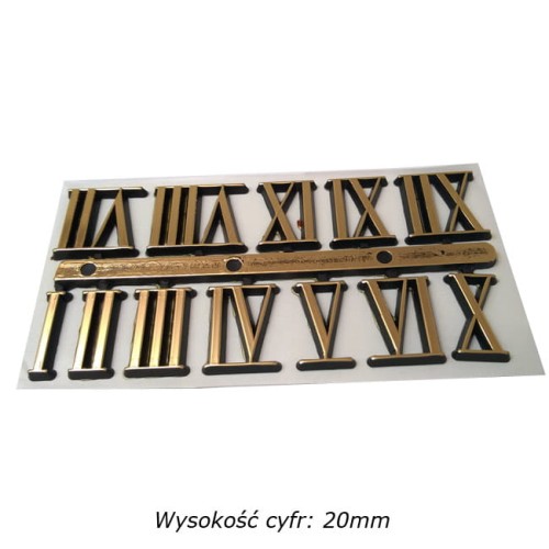 komplet cyfr rzymskich