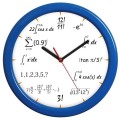 matematyk zegar z niebieską ramką