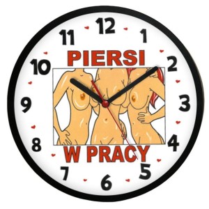Zegar ścienny solid dla pracoholika